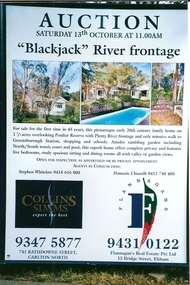Photograph - Digital image, June Roberts, Blackjack auction board, 13/10/2002