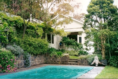 Photograph - Digital image, June Roberts, The pool at Blackjack, 1999c