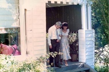 Photograph - Digital image, June Roberts, Wedding of a Roberts daughter at Blackjack, 1990c