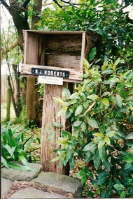 Photograph - Digital image, June Roberts, Letterbox at Blackjack, 1999c