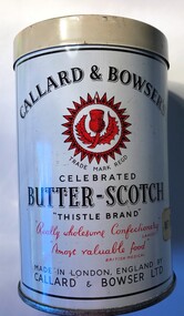 Tin, Callard & Bowser's celebrated butterscotch, 1950s