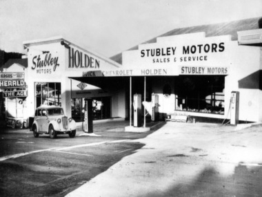Photograph - Digital image, Stubley Motors, 1950s