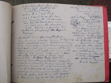 Photograph - Digital Image, Dorothy Barclay's journal, 1954_