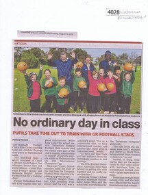 Newspaper Clipping, Diamond Valley Leader, No ordinary day in class [Watsonia Primary School Wa4838], 03/08/2016