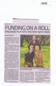 Newspaper Clipping, Diamond Valley Leader, Funding on a roll, 24/08/2016