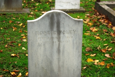 Photograph - Digital image, Marilyn Smith, Grave of Rose E. Foley, St Helena Cemetery, 05/04/1856