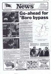 Newspaper Clipping, Helen Gillman, Greensborough Bypass Go-ahead by Helen Gillman, 28/02/1984