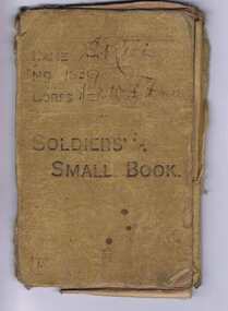 Book - Digital Image, Soldiers' Small Book, 19/10/1914