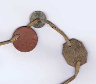 Photograph - Digital Image, Dog tags, Samuel Rich 1915-1918, 1915-1918