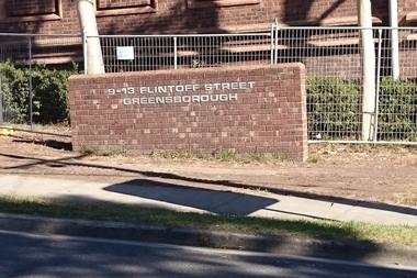 Photograph - Digital image, Marilyn Smith, 9-11 Flintoff Street Greensborough Sign, 28/02/2017