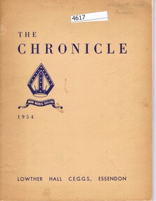 School Magazine, The Chronicle, 1954, 1954_