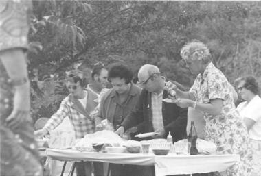 Photograph, Dot Jewell and friends, 1970s