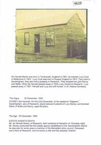 Article, De Henzell Storey, 23/12/1920
