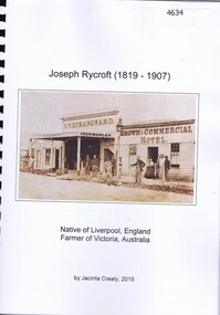 Book, Jacinta Crealy, Joseph Rycroft (1819-1907), 2015_