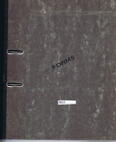 Folder, Shire of Diamond Valley, Shire of Diamond Valley forms, 1980-1994