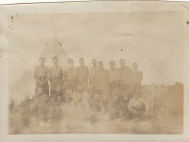 Photograph - Digital image, Charles Marshall et al, Australian troops in camp, 1917_