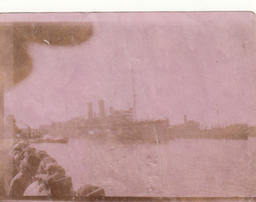 Photograph - Digital image, Charles Marshall et al, Australian troops on board ship, 1917_