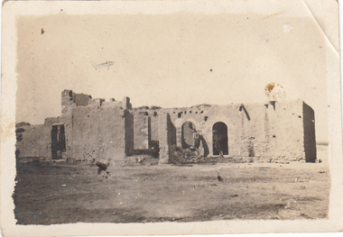 Photograph - Digital image, Charles Marshall et al, Australian troops inspect a Bedouin house in Kharm Palestine, 1918_