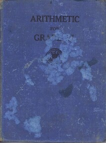 Book, Government Printer, Arithmetic for Grade VI, 1941_