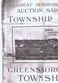 Plan, Greensborough Township Estate, 01/09/1923