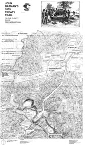 Map, Dennis Ward, John Batman's 1835 Treaty Trail on the Plenty River, 2010_