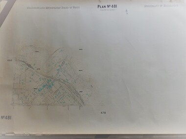 Map, Melbourne & Metropolitan Board of Works, MMBW Plan No.481, 23/09/1949