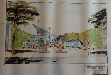 Planning Document, Shire of Diamond Valley, Greensborough District Centre, Town Square Concept Plans 1991, 1991_02