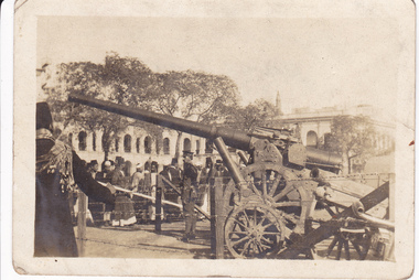 Photograph - Digital image, Charles Marshall et al, Captured Turkish guns in Cairo, 1918_