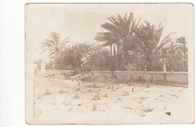 Photograph - Digital image, Charles Marshall et al, Cemetery at Tel el Kebir, 1918_