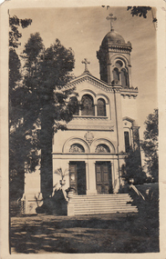 Photograph - Digital image, Charles Marshall et al, Church at Mataria, 1917_