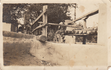 Photograph - Digital image, Charles Marshall et al, Church at Mataria. Holy well, 1917_