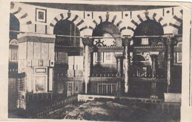 Photograph - Digital image, Charles Marshall et al, Church Interior, Nazareth, 1917_
