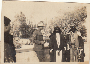 Photograph - Digital image, Charles Marshall et al, Corporal Cambage and two Medina soldiers, Damascus 1918, 1918_