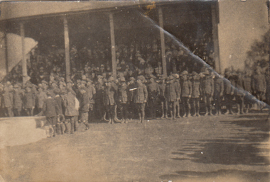 Photograph - Digital image, Charles Marshall et al, Parade in country Victoria for Australian volunteers, 1914-1915