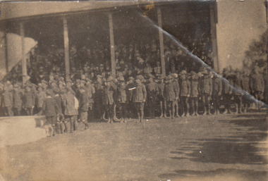 Photograph - Digital image, Parade in country Victoria for Australian volunteers, 1914-1915