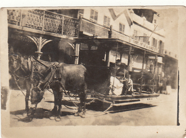 Photograph - Digital image, Charles Marshall et al, Port Said Tramway 2, 1917-1918