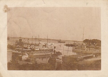 Photograph - Digital image, Charles Marshall et al, Port scene, 1917-1918