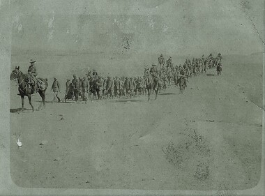 Photograph - Digital image, Charles Marshall et al, Prisoners captured at Beersheba, 31/10/1917
