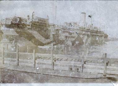 Photograph - Digital image, Charles Marshall et al, Transport with painted camouflage at Port Said, 1917_