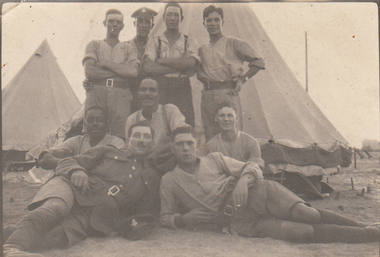 Photograph - Digital image, Charles Marshall et al, Troops in camp, 1917_