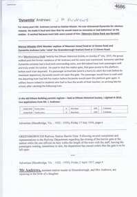 Document, 'Dynamite' Andrews, 1936-1949