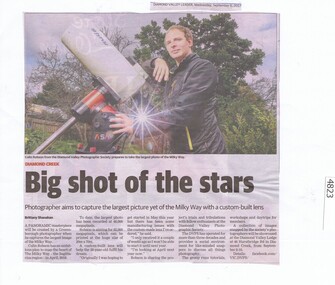 Newspaper Clipping, Big shot of the stars, 06/09/2017