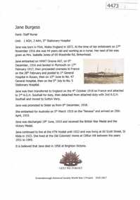 Article, Greensborough Historical Society et al, Jane Burgess, 1914-1918