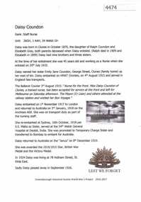 Article, Greensborough Historical Society et al, Daisy Coundon, 1914-1918