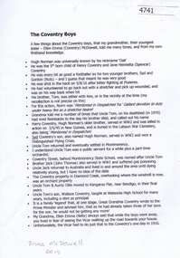 Document, Bruce McDowell, The Coventry Boys, by Bruce McDowell, 1900o