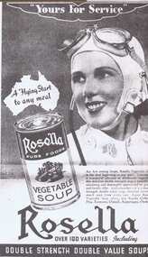 Advertisement - Digital image, Rosella Vegetable Soup, 1942_