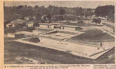 Newspaper Clipping - Digital Image, Greensborough Pool 1964, 29/09/1964