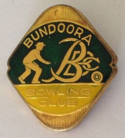 Badge - Digital Image, Bundoora Bowling Club badges, 1980s