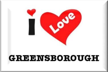 Sticker - Digital Image, I love Greensborough, 1990, 1990s