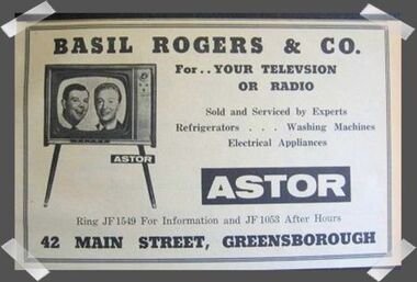 Advertisement - Digital image, Basil Rogers, 1960s
